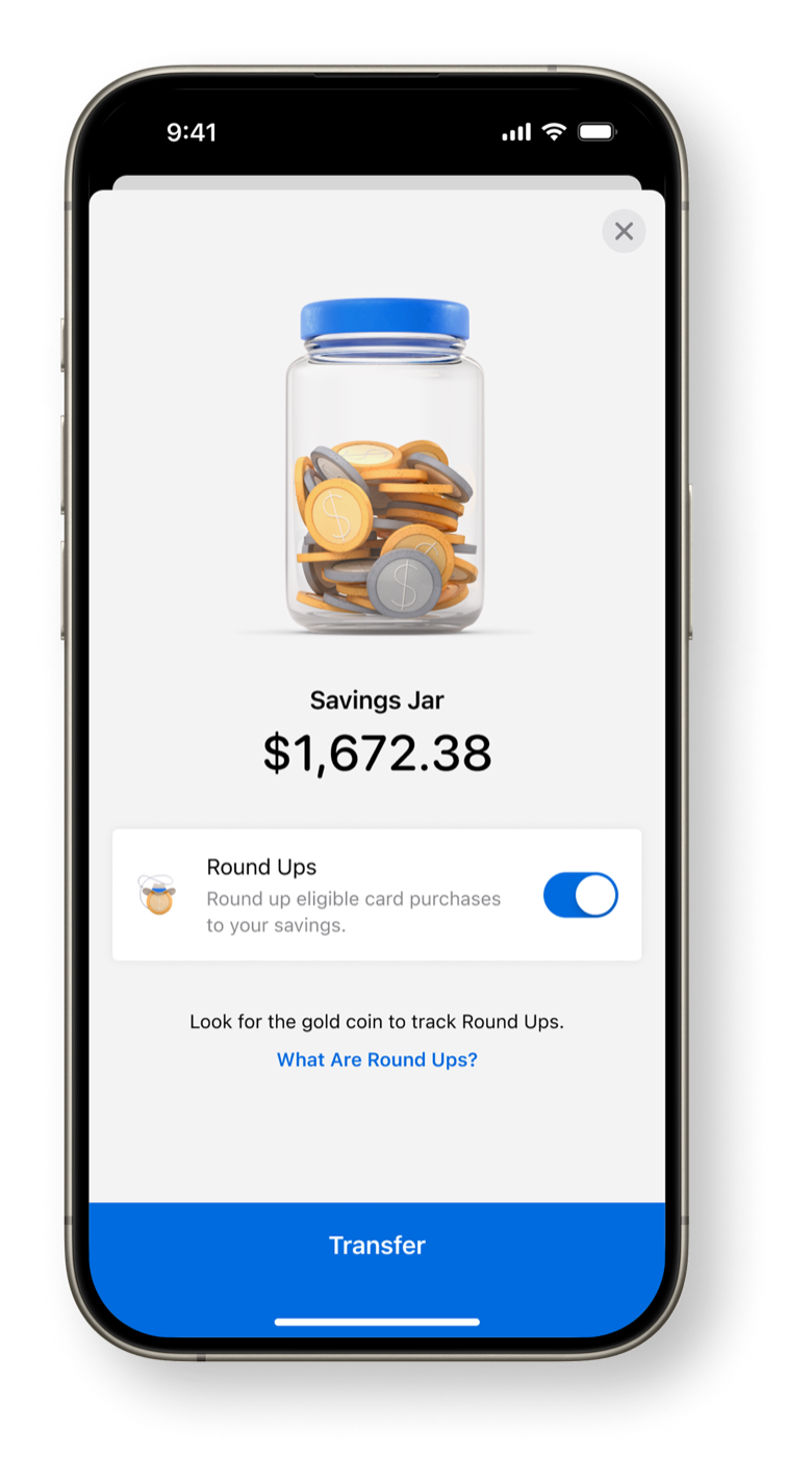 ANZ Plus Savings Jar with round-ups